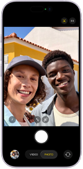 iPhone 17, front exterior, Center Stage for photos feature
