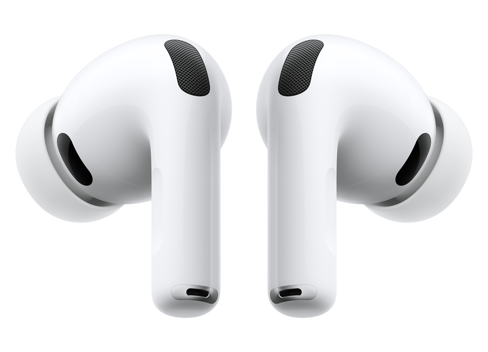 AirPods Pro 3, λευκό χρώμα, με άκρα ακουστηκών από σιλικόνη
