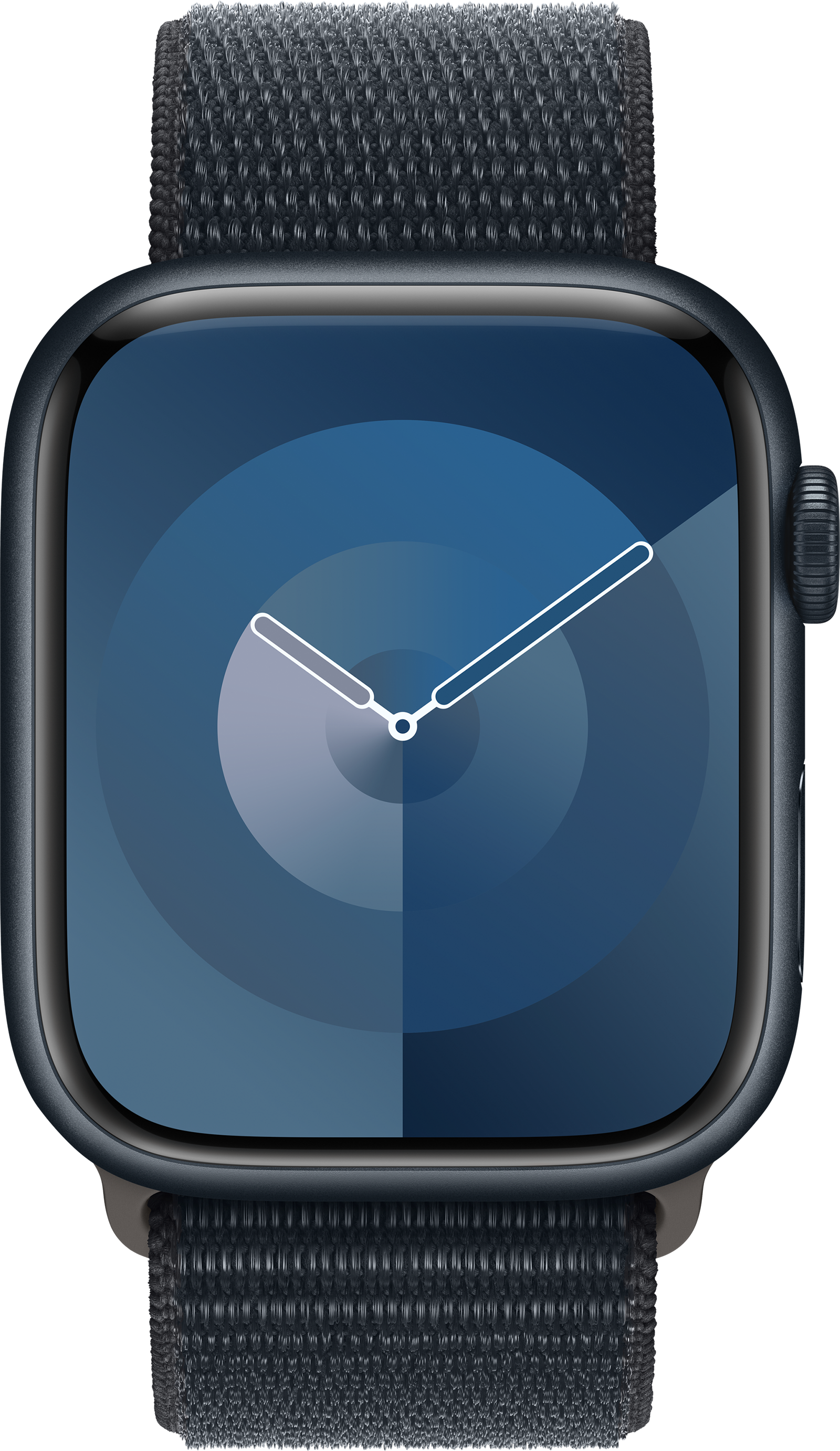 Apple Watch Series 9 GPS 45mm Midnight Aluminum Midnight Sport Loop Pure Front