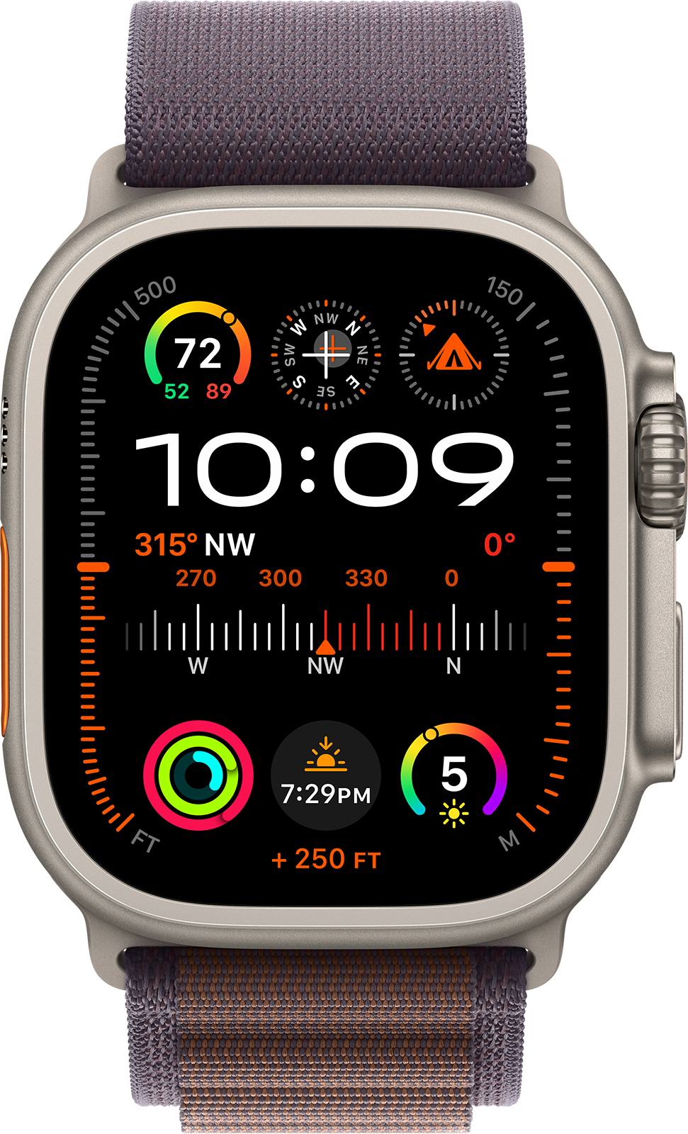 Apple Watch Ultra 2 Cellular 49mm Titanium Indigo Alpine Loop